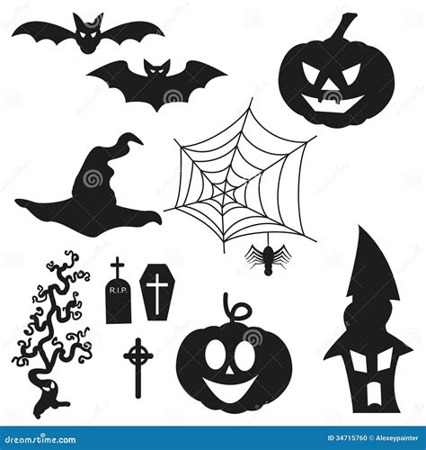 halloween silhouetten